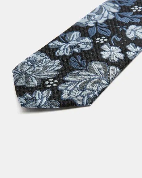 Cravate Régulière à Motif Floral