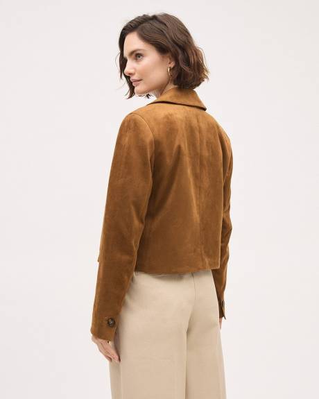 Faux Suede Jacket