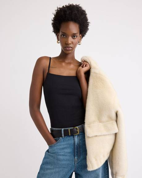 Scoop-Neck Bodycon Cami