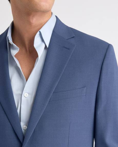 Slim-Fit Blue Wool-Blend Suit Blazer