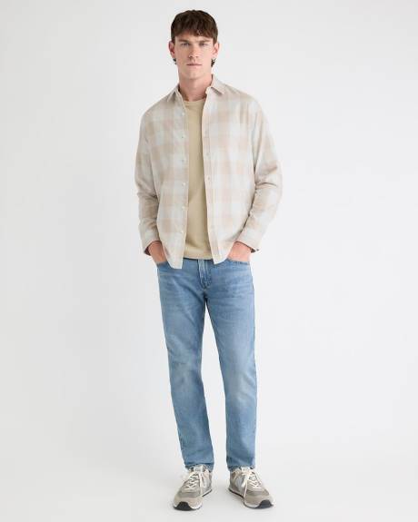 Regular-Fit Plaid Flannel Shirt