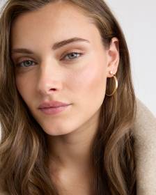 Large Hoops with Zirconias