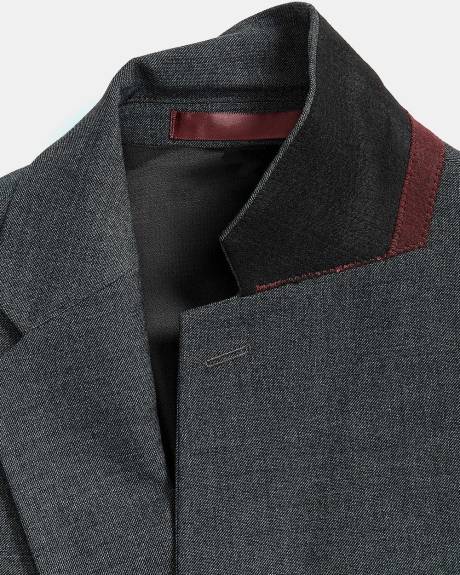 Regular Fit Essential Dark Grey Blazer