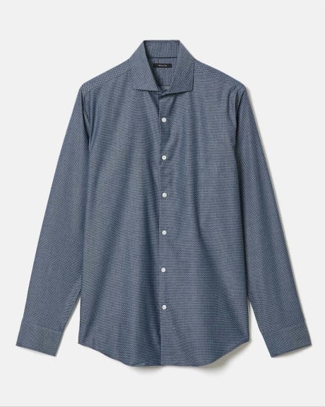 Tailored-Fit Dobby Dress Shirt