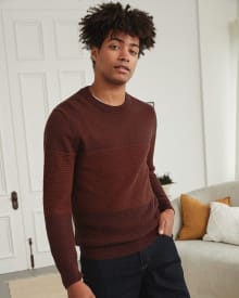 Colour Block Crew-Neck Sweater