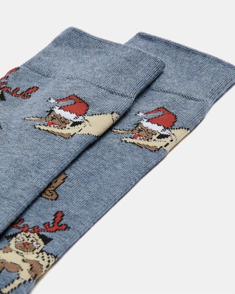 Christmas Pugs Socks