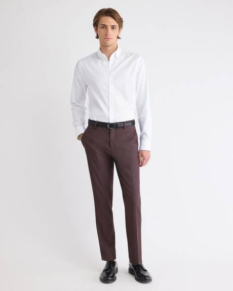 Slim-Fit White Dress Shirt