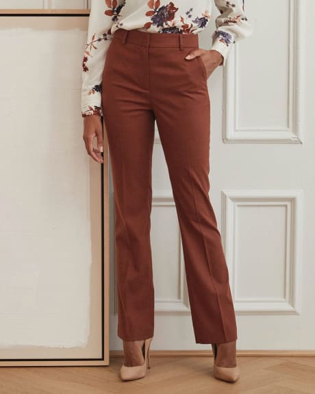 Flannel High-waist Wide Leg Pant