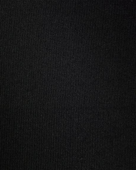 T-Shirt Côtelé Ajusté à Manches Longues et Col Rond en Tricot Luxueux