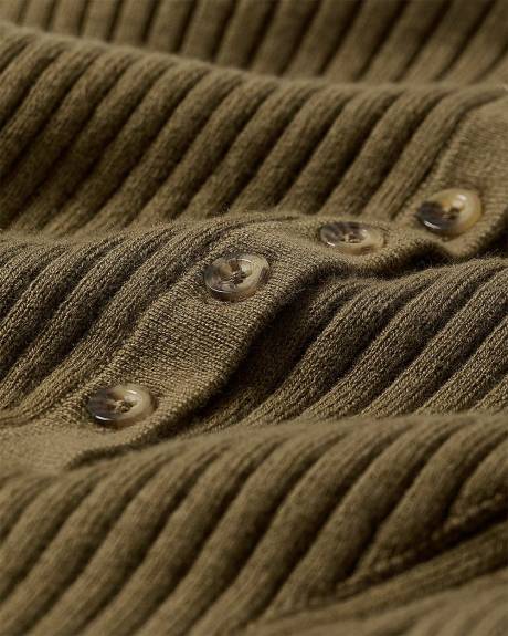 Long-Sleeve Ribbed Sweater