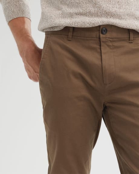 Pantalon Chino Classique Coupe Étroite À Poche De Biais