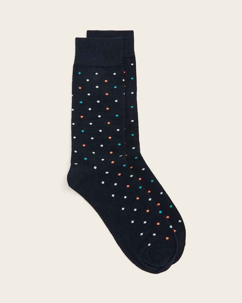 Colourful Dots Navy Socks RW&CO.