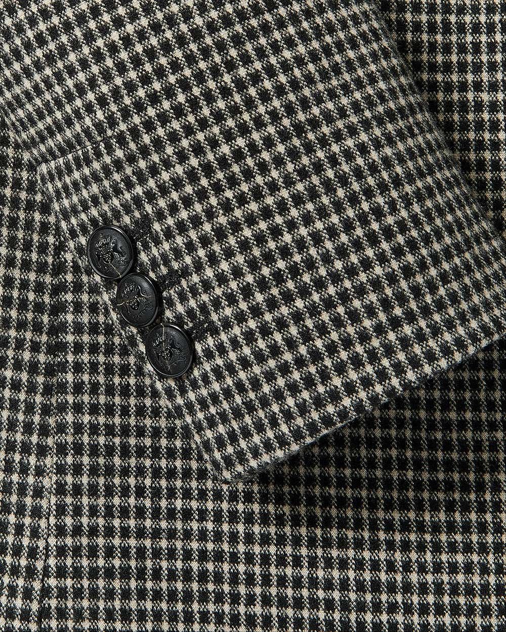 Checkered Double-Breasted Open Blazer | RW&CO.