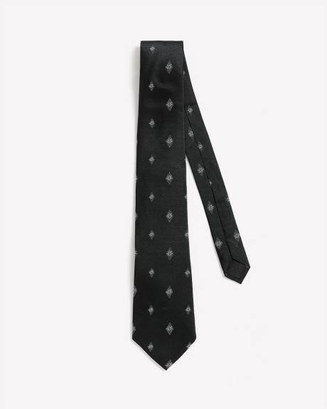 Cravate Large avec Motif Tissé