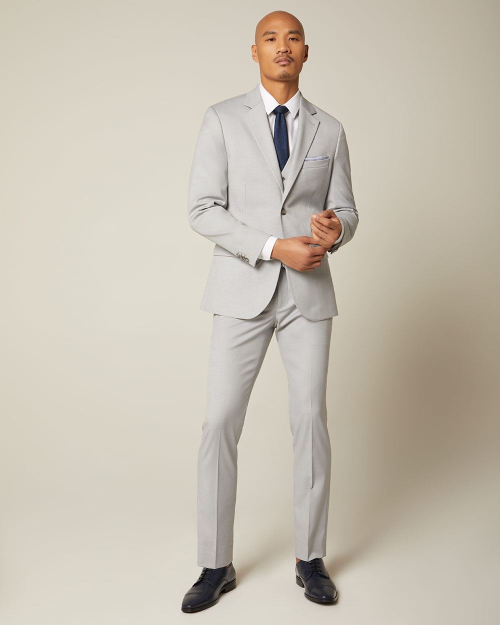 Essential Light Grey Suit Vest