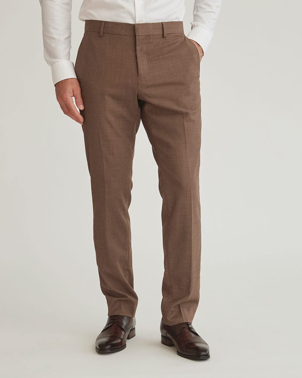 Slim Fit Rust Brown Suit Pant