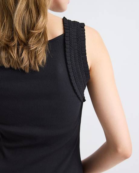 Haut Bimatière à Col Rond Sans Manches