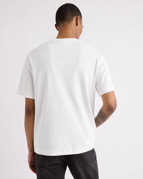 T-Shirt C&ocirc;tel&eacute; &agrave; Manches Courtes et Col Rond