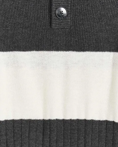 Mock Neck Knit Sweater with Raglan Sleeves