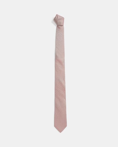 Cravate Rose Régulière Essentielle
