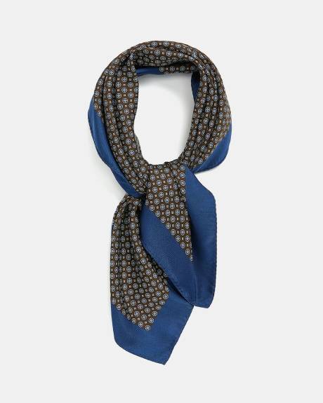 Foulard R&eacute;versible &agrave; Motif G&eacute;om&eacute;trique