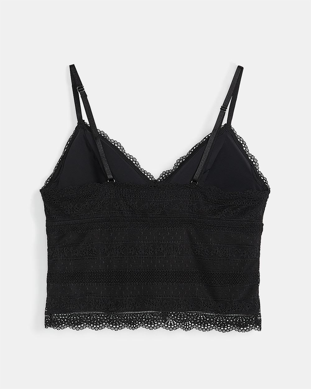 Pull-On Triangle Lace Crop Top