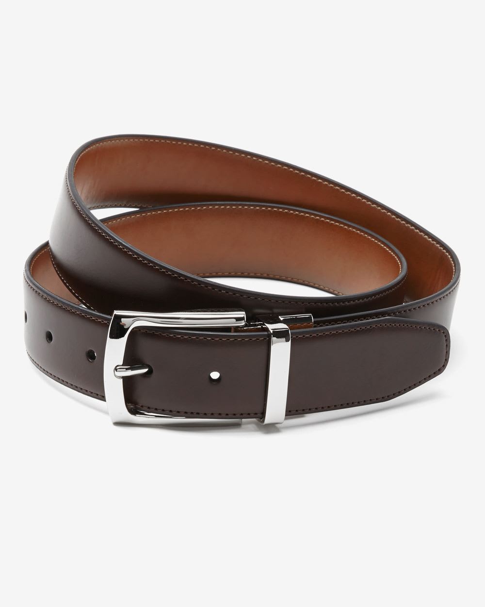 Reversible Brown Leather Belt | RW&CO.