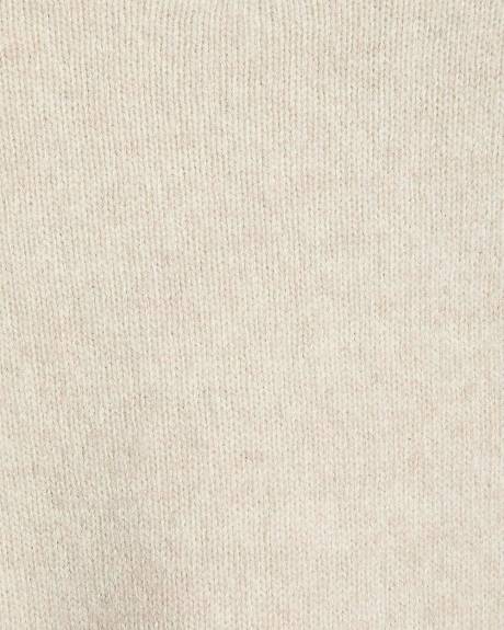 Pull à Col Rond en Laine D'Agneau