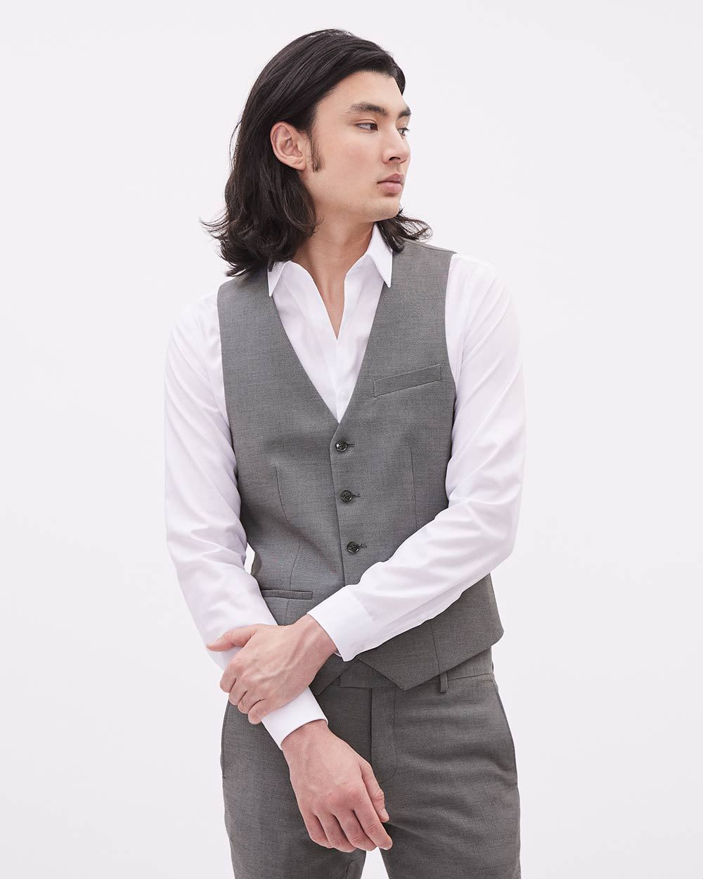 Essential Grey Suit Vest | RW&CO.