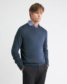 Merino Wool Crew Neck Sweater
