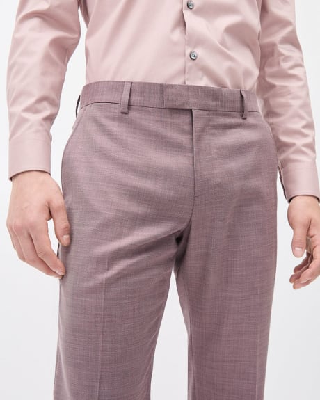 Tailored-Fit Plum Suit Pant