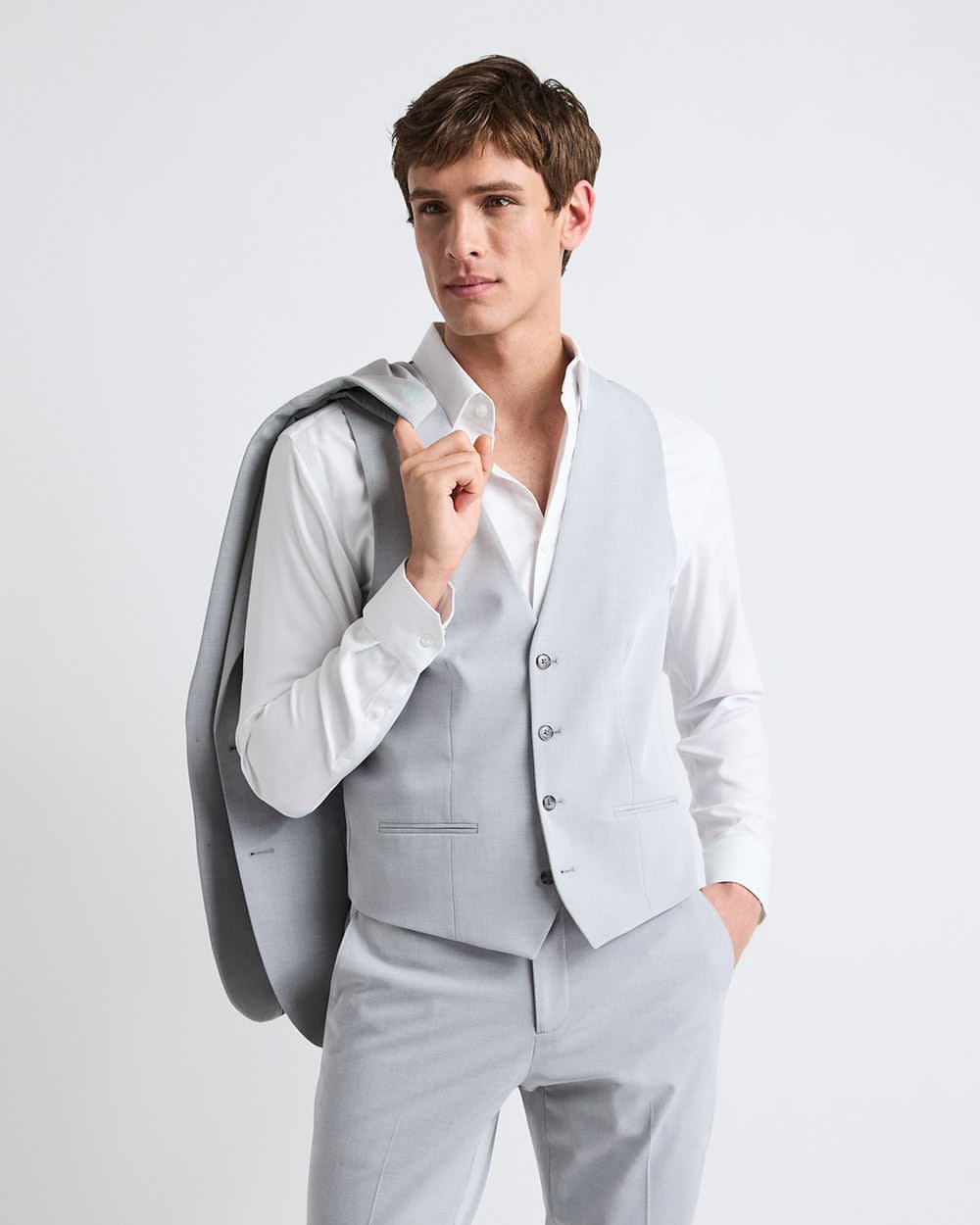 Light Grey Suit Vest