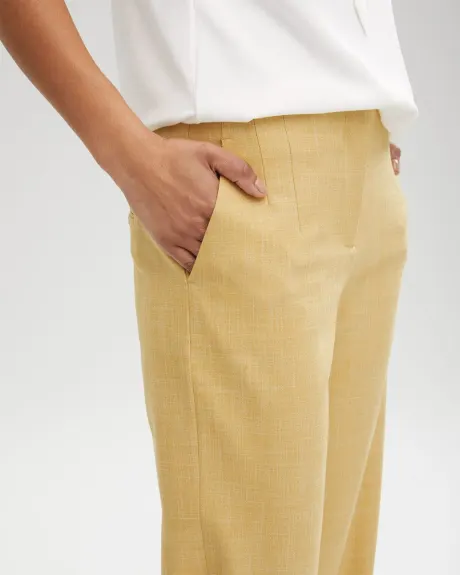Mustard Yellow High-waist Signature Fit Wide Leg Pant