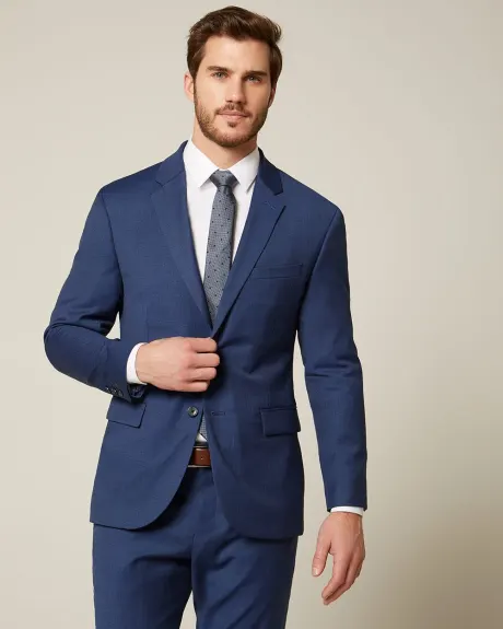 Essential Athletic Fit blue wool-blend suit Blazer