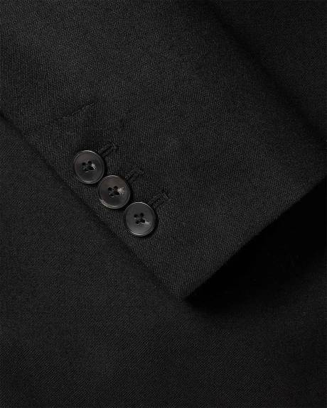 Wool-Blend Double-Breasted Hourglass Blazer