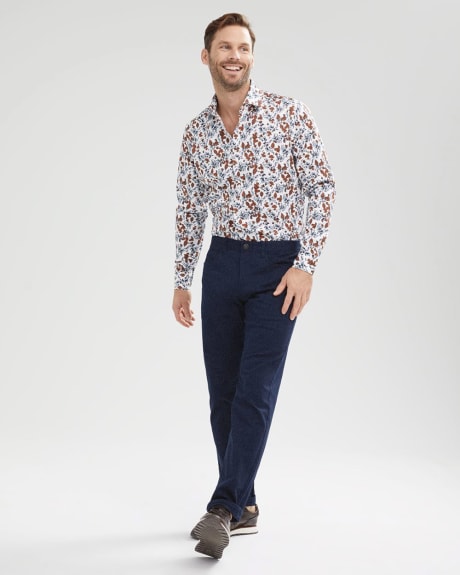 Tailored Fit Large Floral Dress Shirt