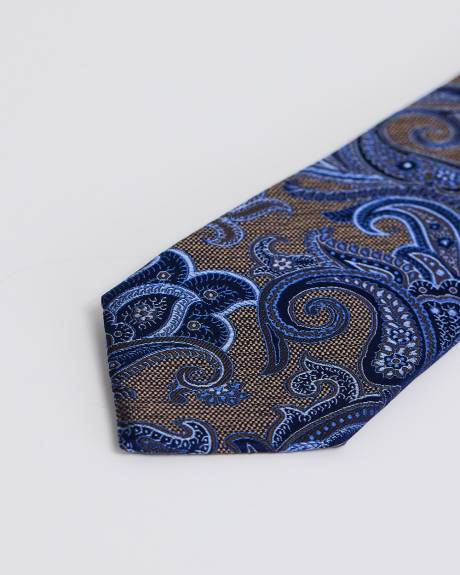 Regular Tie with Paisley Pattern