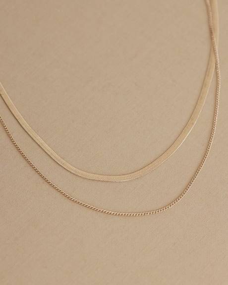 Short Double-Chain Necklace