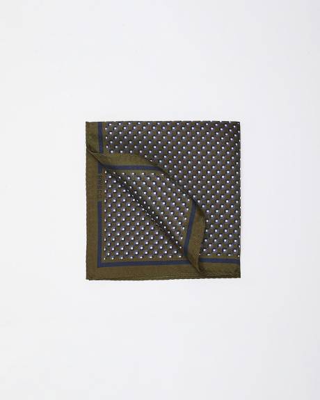 Handkerchief with Micro Geometric Pattern