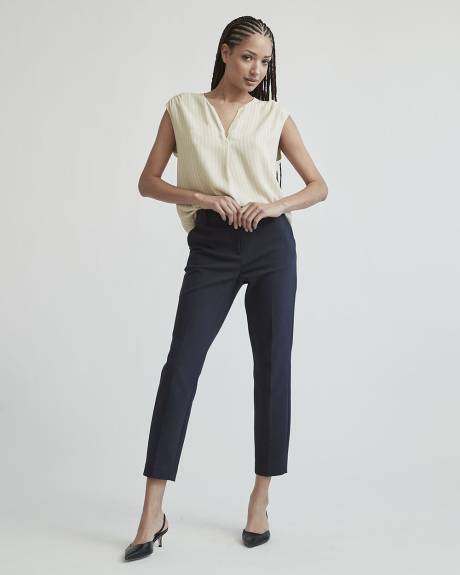 Silky Crepe Split V-Neck Cami