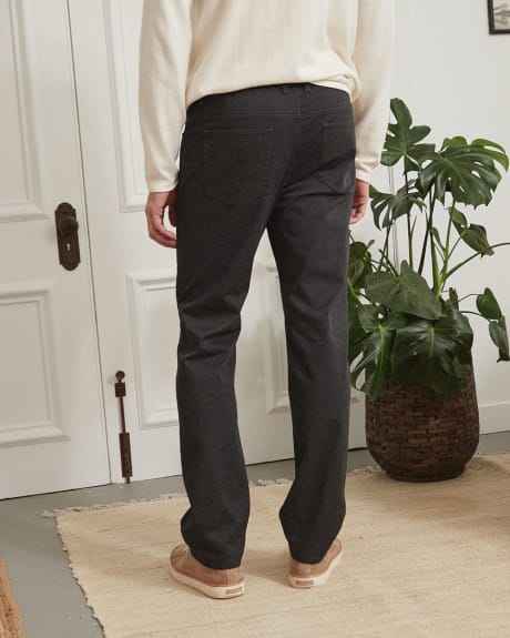 Pantalon Extensible à 5 Poches Coupe Droite – 32"