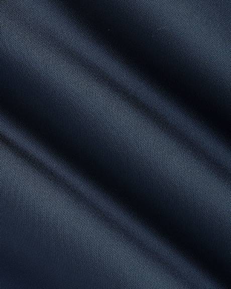 Robe Midi Ajust&eacute;e &agrave; Manches Courtes en Satin