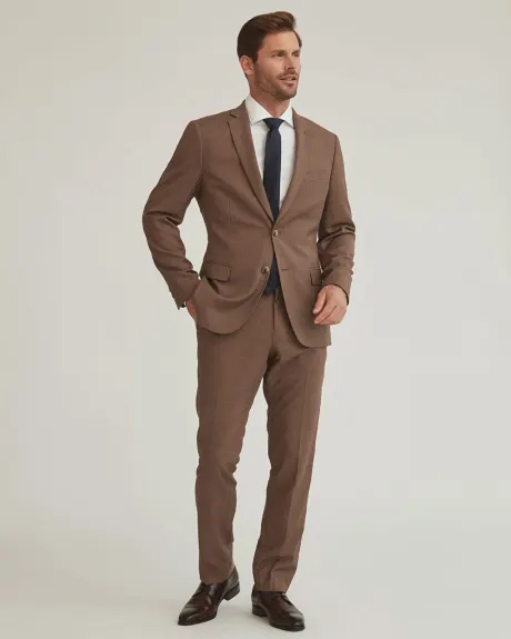 Slim Fit Rust Brown Suit Blazer