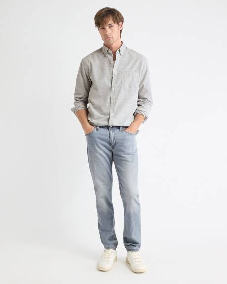 Chemise à Coupe Régulière en Velours Côtelé