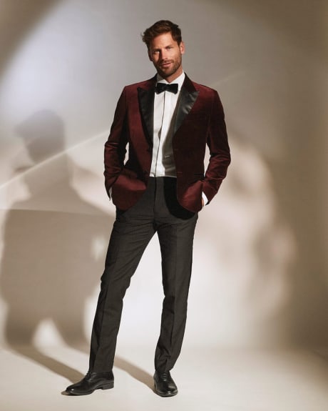 Tailored Fit Velvet Tuxedo Blazer