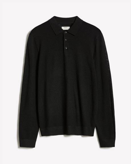 Merino Wool Polo Sweater