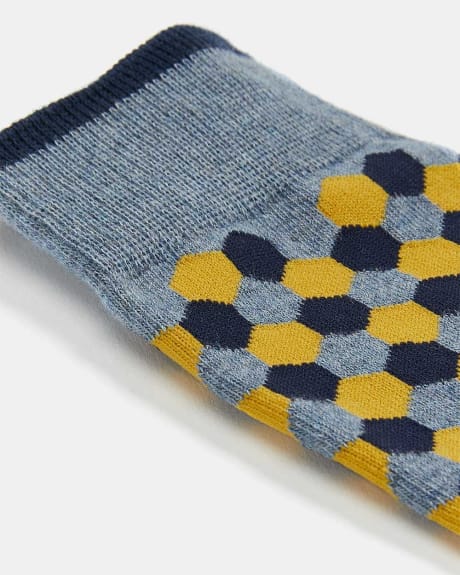 Geo Honeycomb Socks