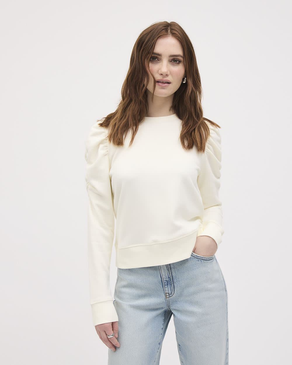 Long-Sleeve Crew-Neck French Terry Sweatshirt