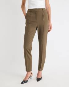 Pantalon Cheville Tek à Jambe Fuselée et Taille Haute