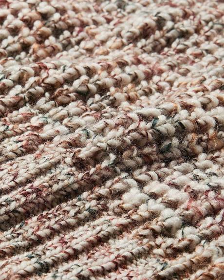 Textured Marled-Wool Sweater